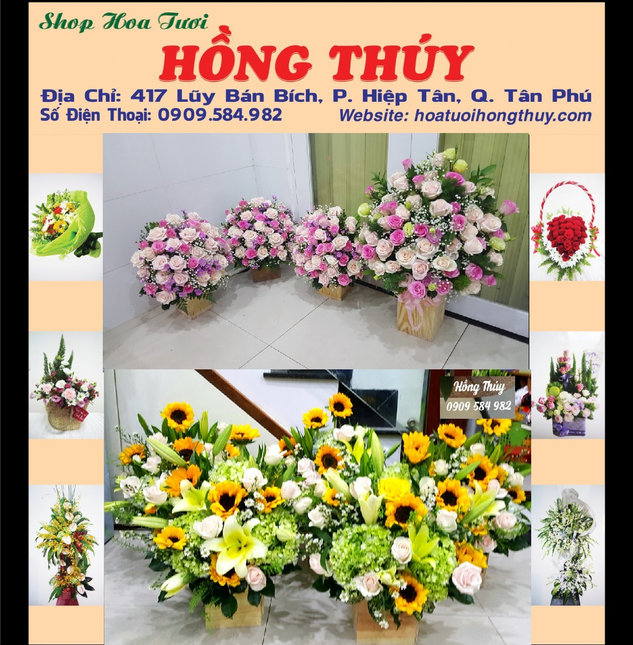 Shop hoa tươi Hồng Thúy quận Tân Phú
